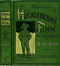 Adventures of Huckleberry Finn book cover